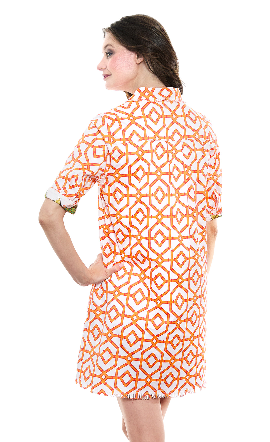 Chatham Orange Geo Print