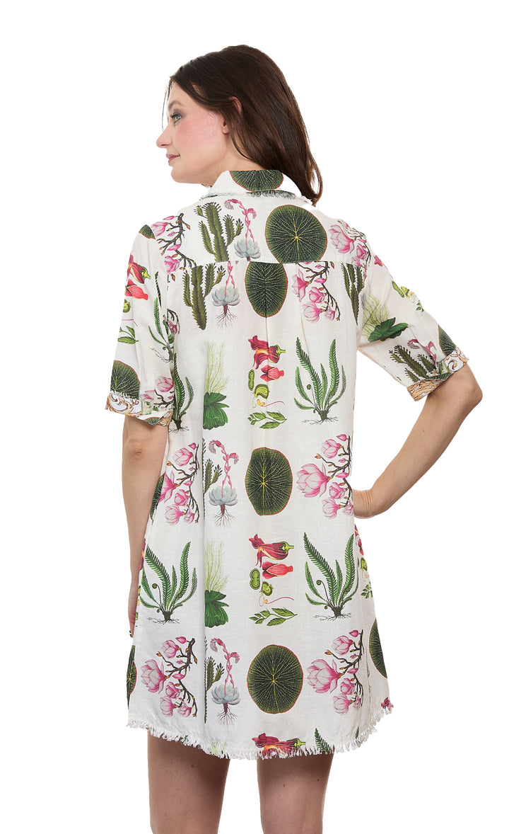 Chatham Dress Ivory Ground Botanical