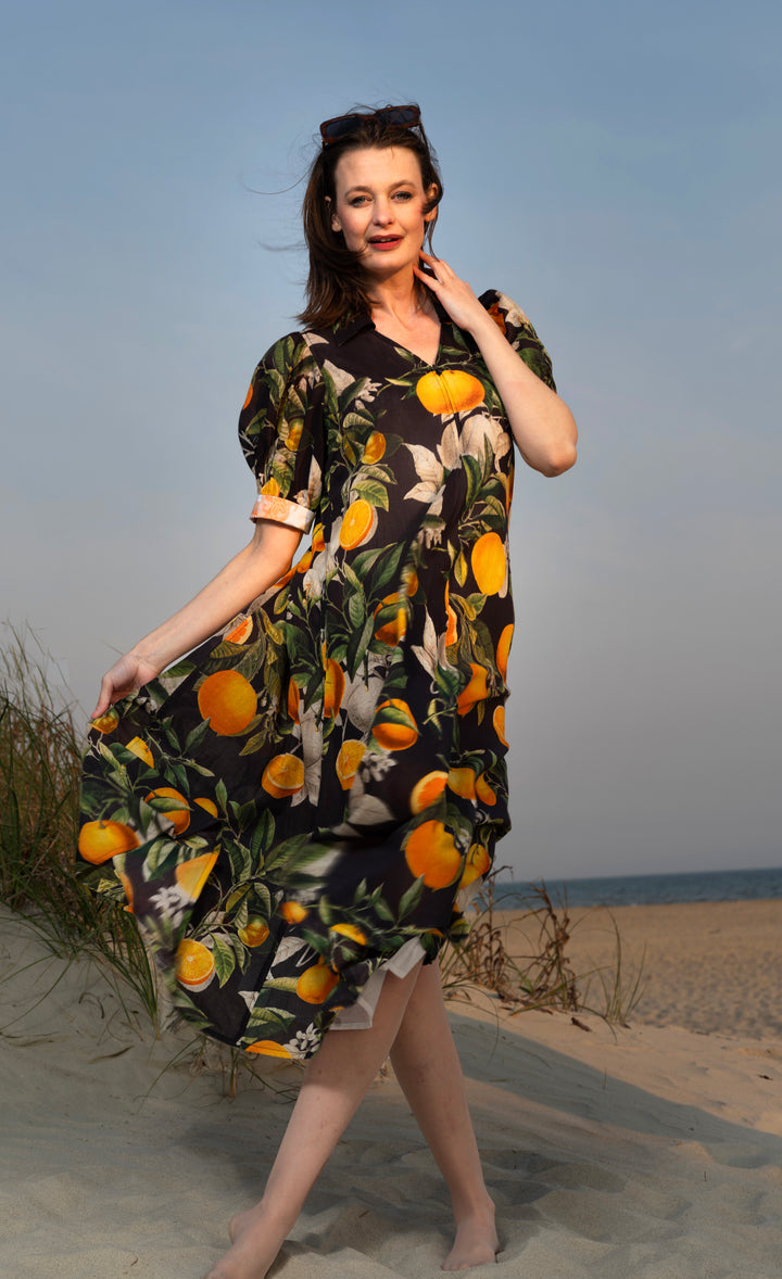 Montauk Dress Citrus Print