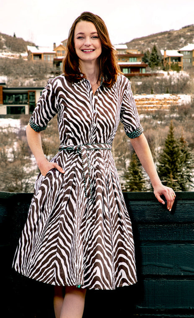 Mrs. Maisel Chocolate Zebra Print – Dizzy-Lizzie