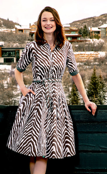 Mrs. Maisel Chocolate Zebra Print – Dizzy-Lizzie