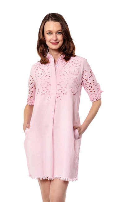 Chatham Pink Eyelet Dress