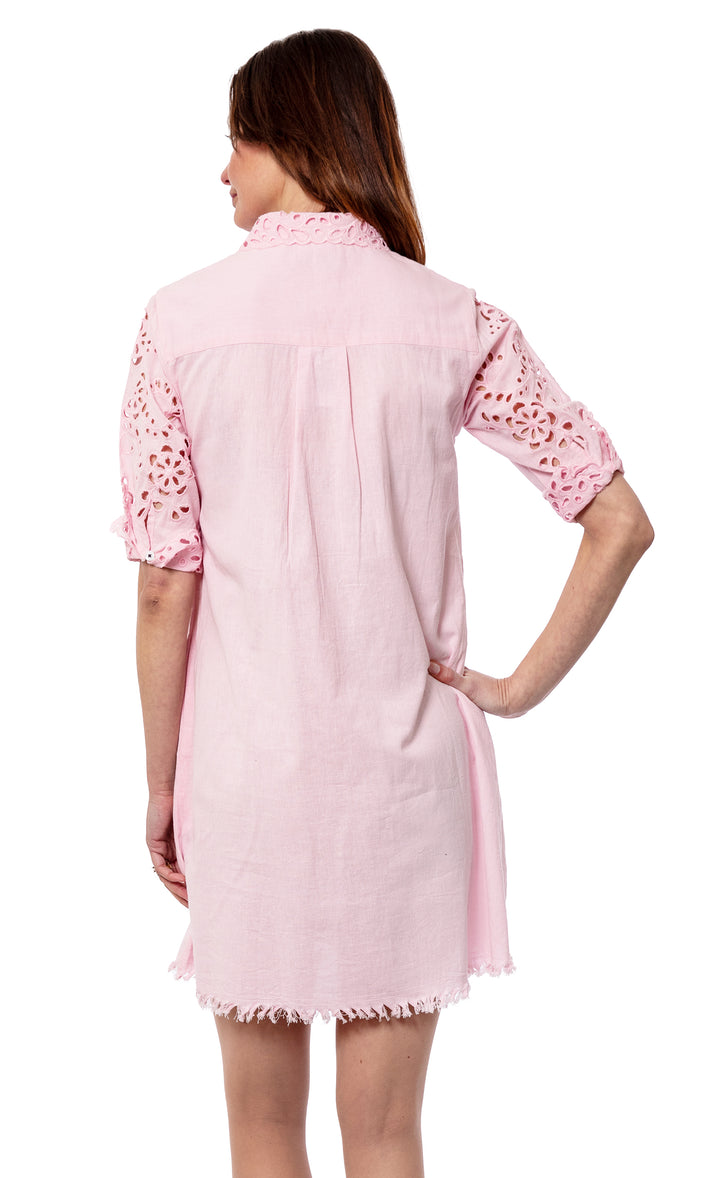 Chatham Pink Eyelet Dress