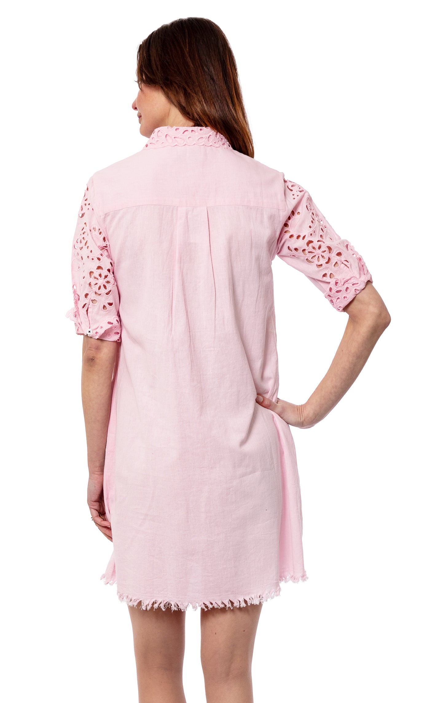 Chatham Pink Eyelet Dress