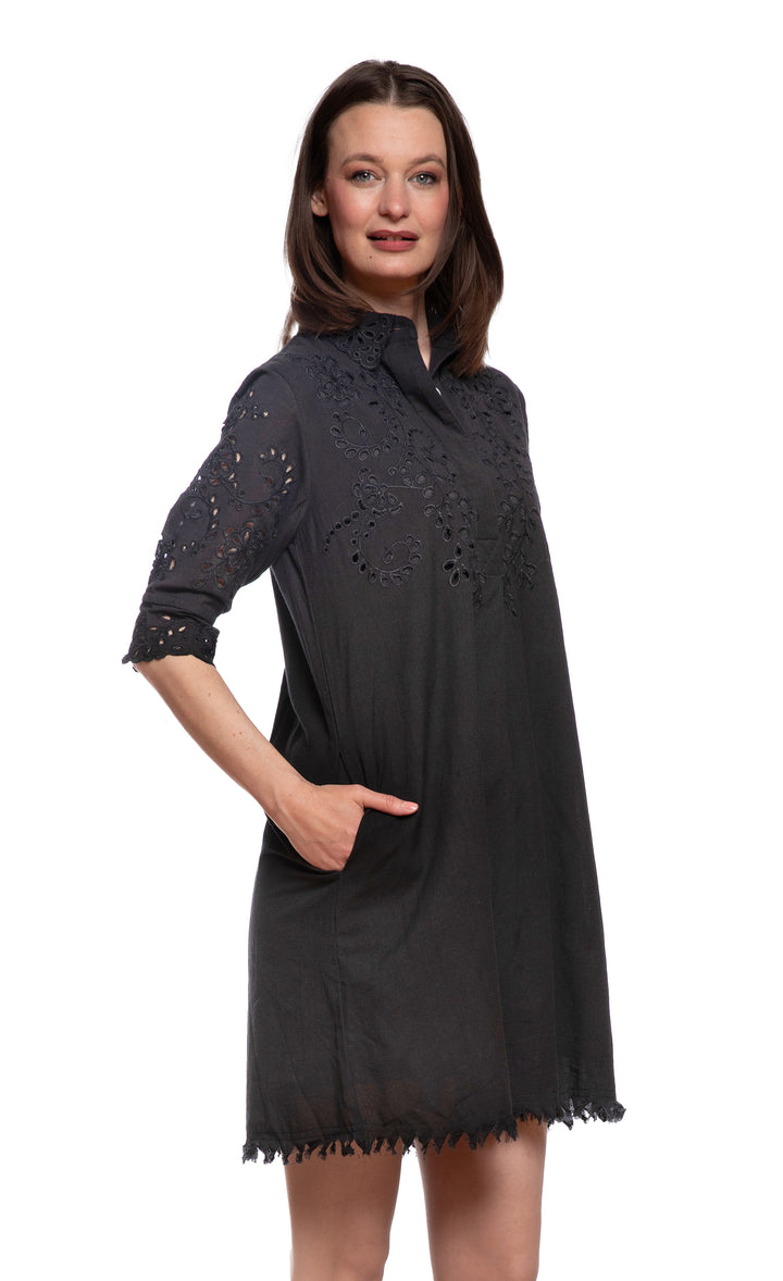 Black Eyelet Dress