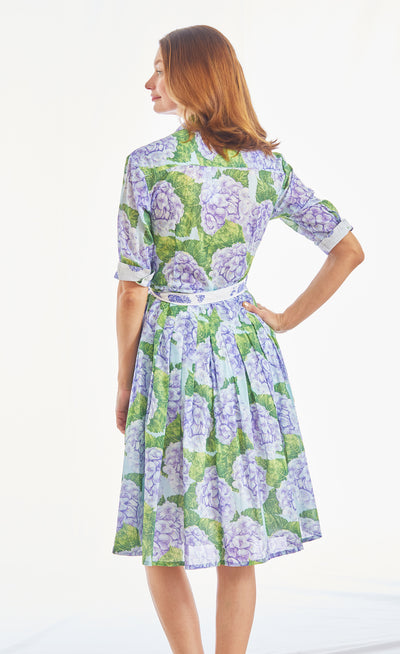 Mrs Maisel Hydrangea Dress Cotton Voile XS / 663-S564