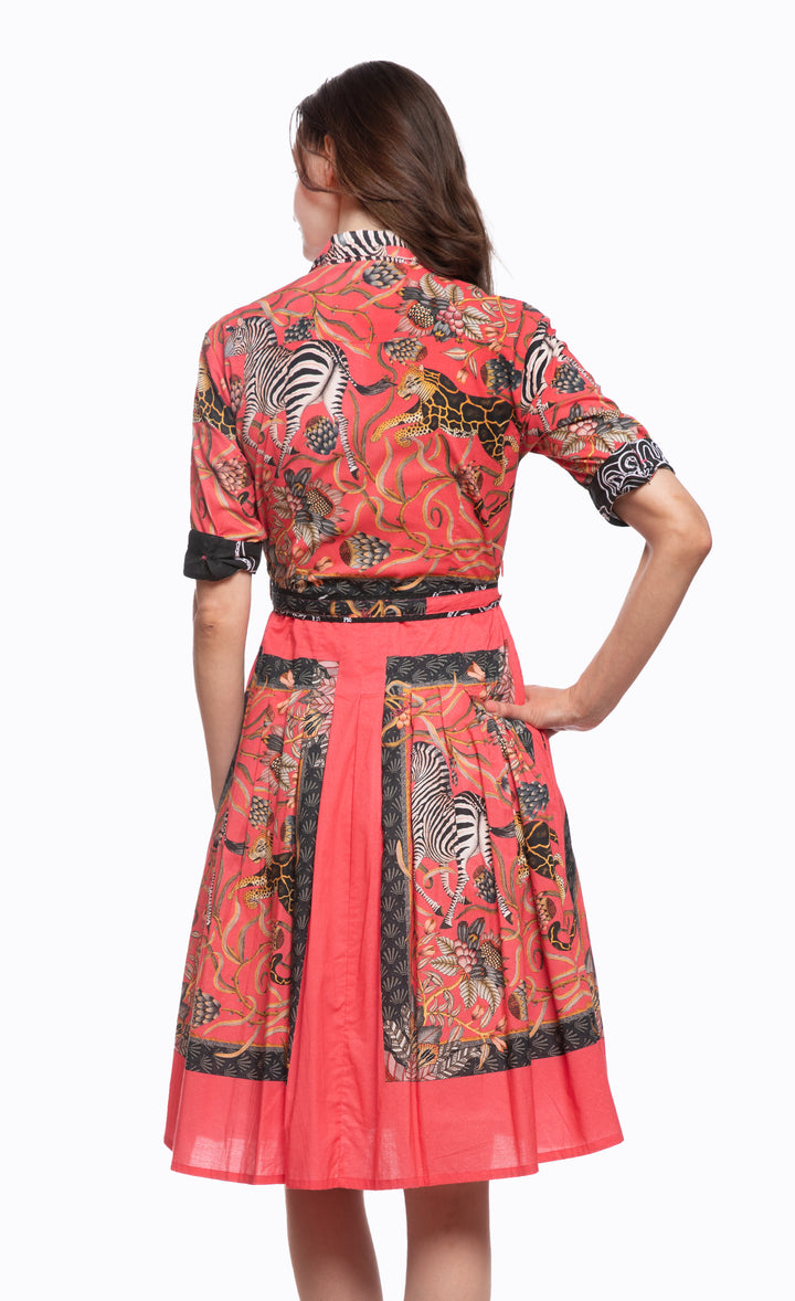 Mrs Maisel Dress Pink Zebra Print