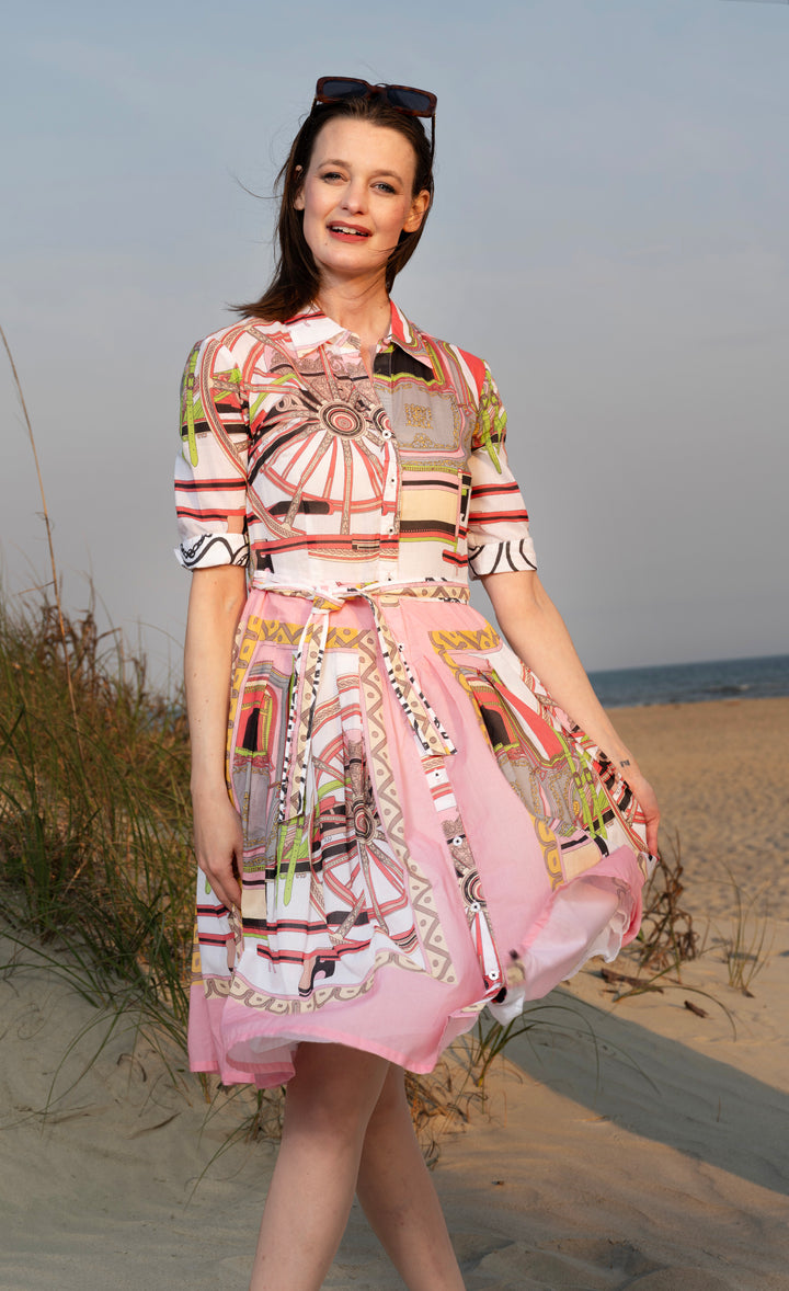 Mrs Maisel Pink Coach Print