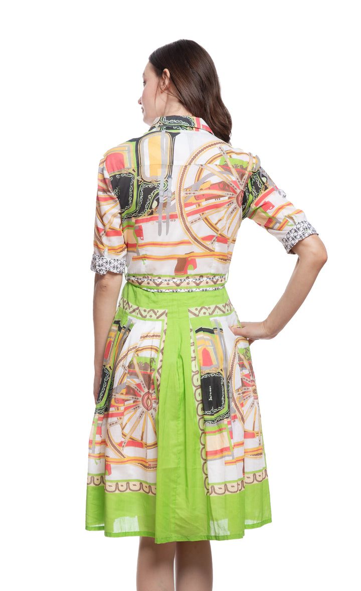 Mrs Maisel Green Coach Print