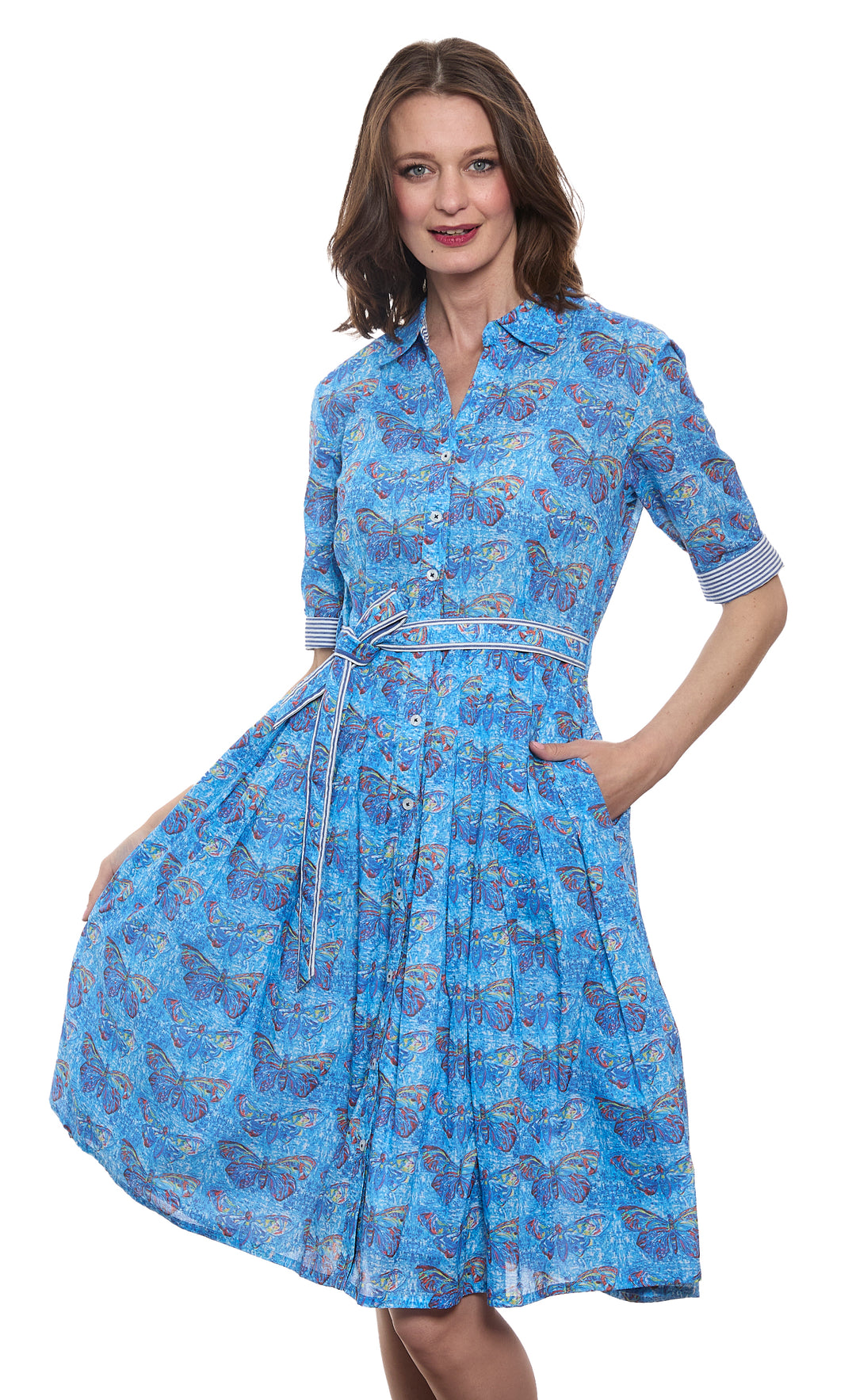 Mrs Maisel Butterlies On Blue Print