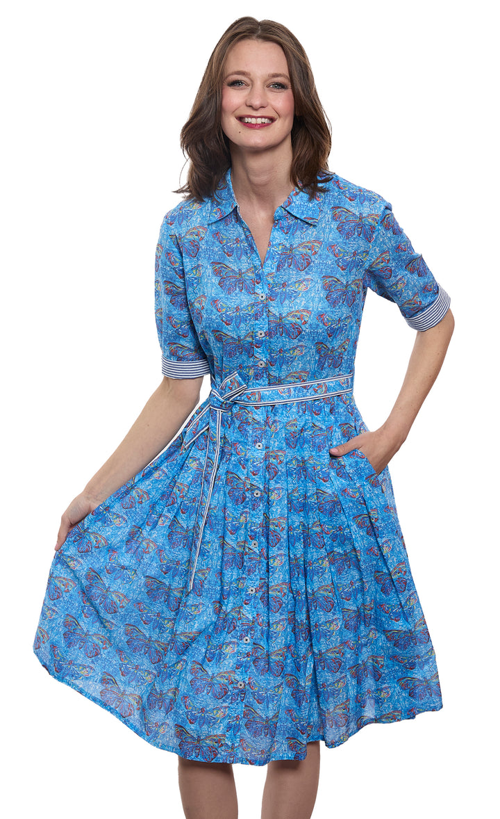 Mrs Maisel Butterlies On Blue Print