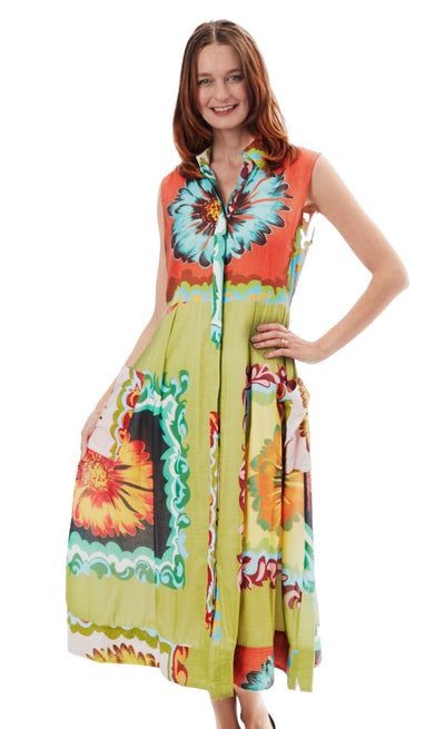 Sea Island Olive Floral Abstract XS / 6651-R848