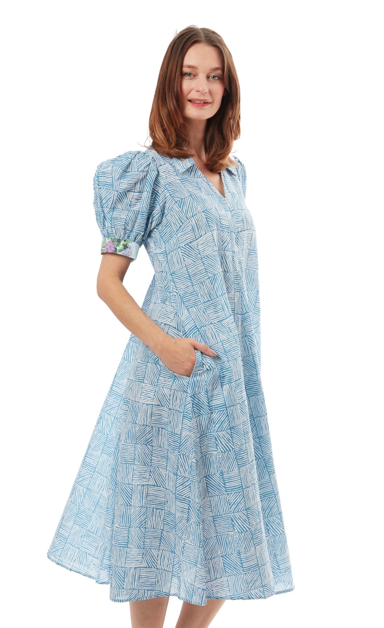 Montauk Dress Turquoise White Criss Cross – Dizzy-Lizzie