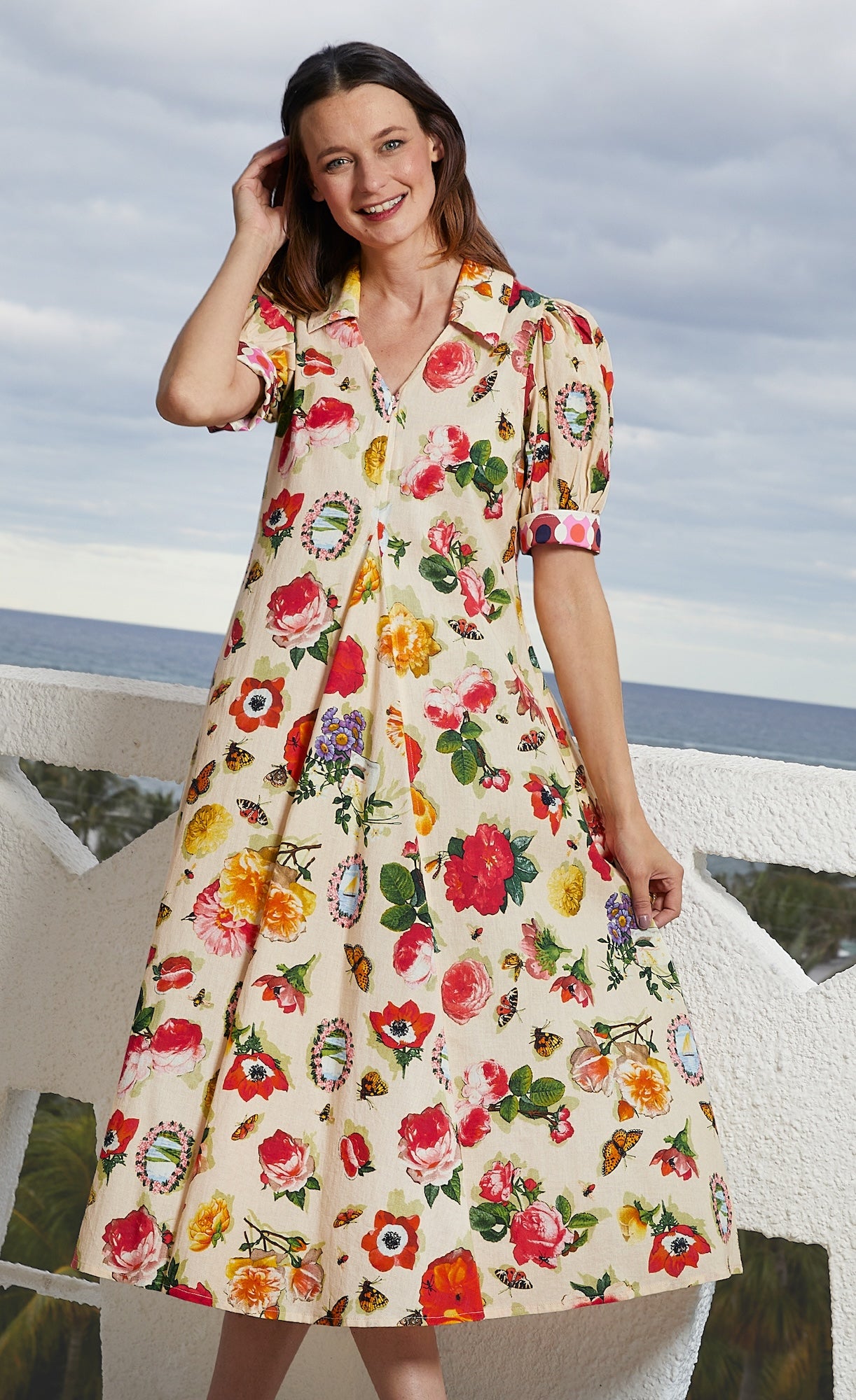 Montauk Dress Botanical Floral – Dizzy-Lizzie
