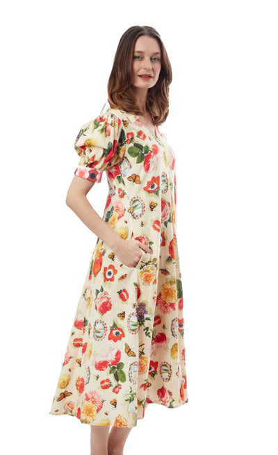 Montauk Dress Botanical Floral XS / 6657-R918