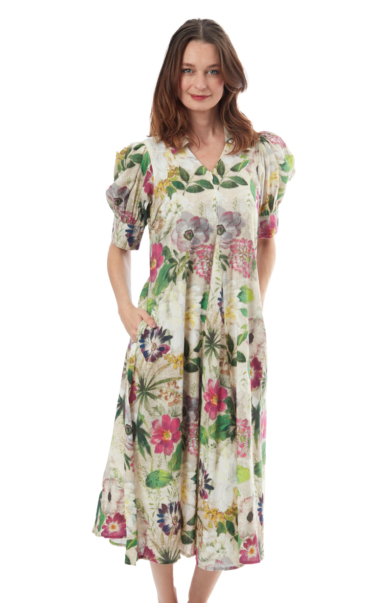 Montauk Dress Botanical Print XS / 6657-S730-XS