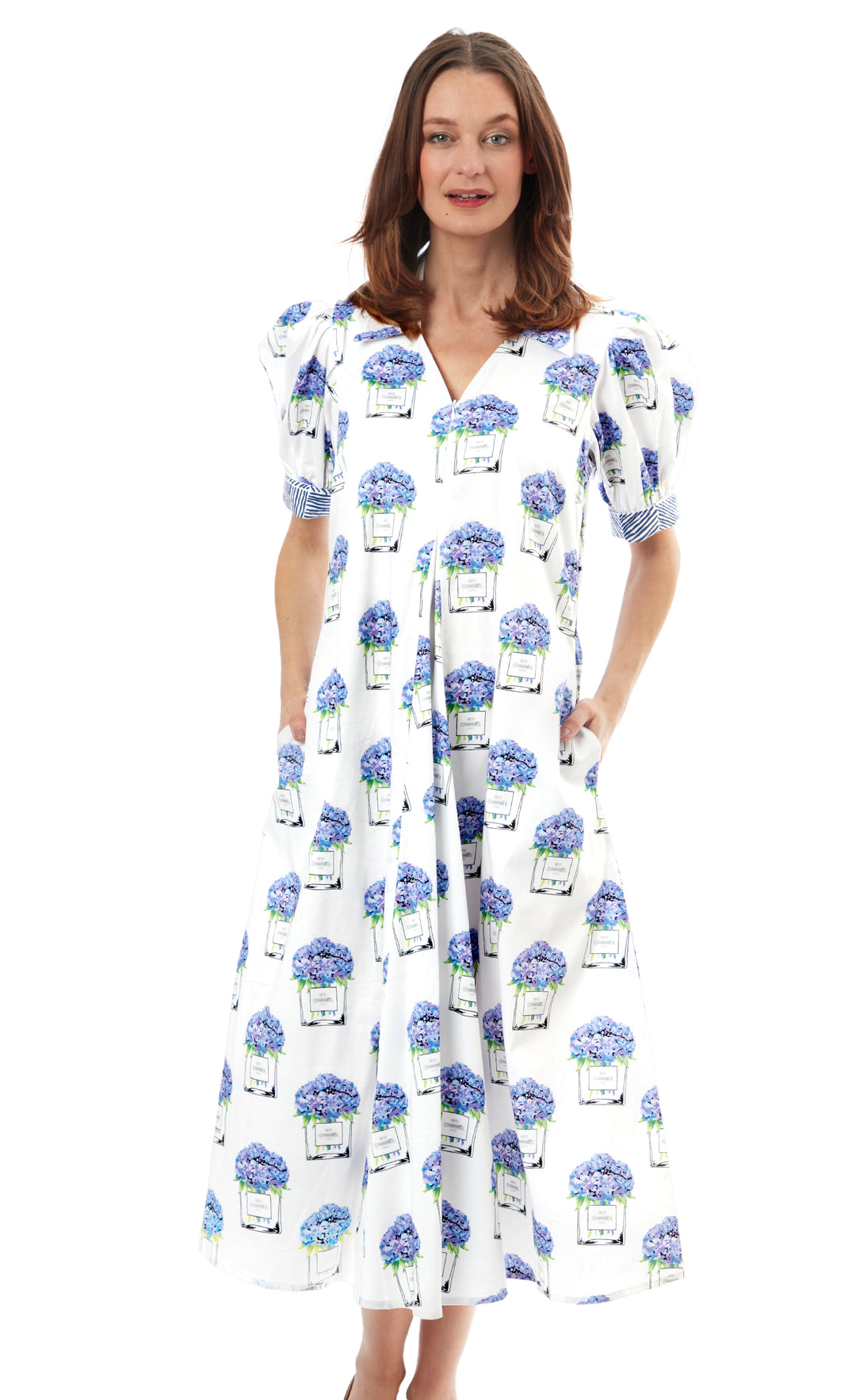 Montauk Dress Perfume And Hydrangeas XS / 6657-S865-XS