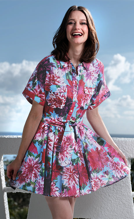 Mini Mrs Maisel Dress Dahlia Print