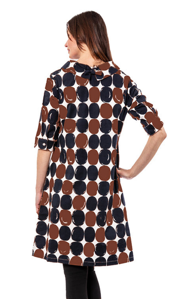 Audrey Retro Dress Red Black Big Dots