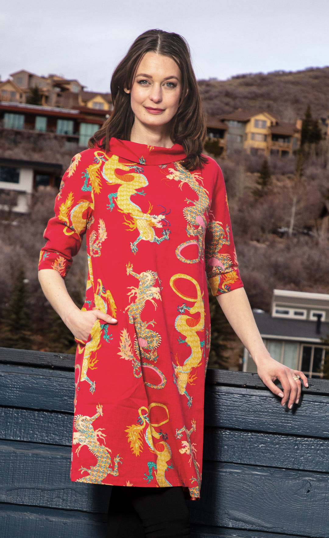 Audrey Retro Dress Red Dragons Dizzy-Lizzie Audrey Retro Dress Red Dragons Dizzy-Lizzie