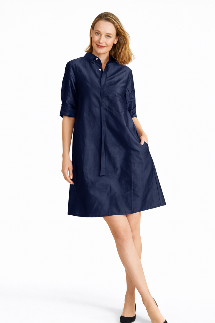 Chatham Navy Silk