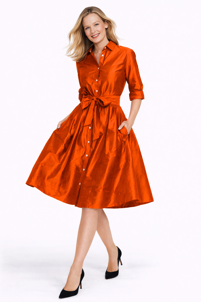 Mrs Maisel Orange Silk – Dizzy-Lizzie