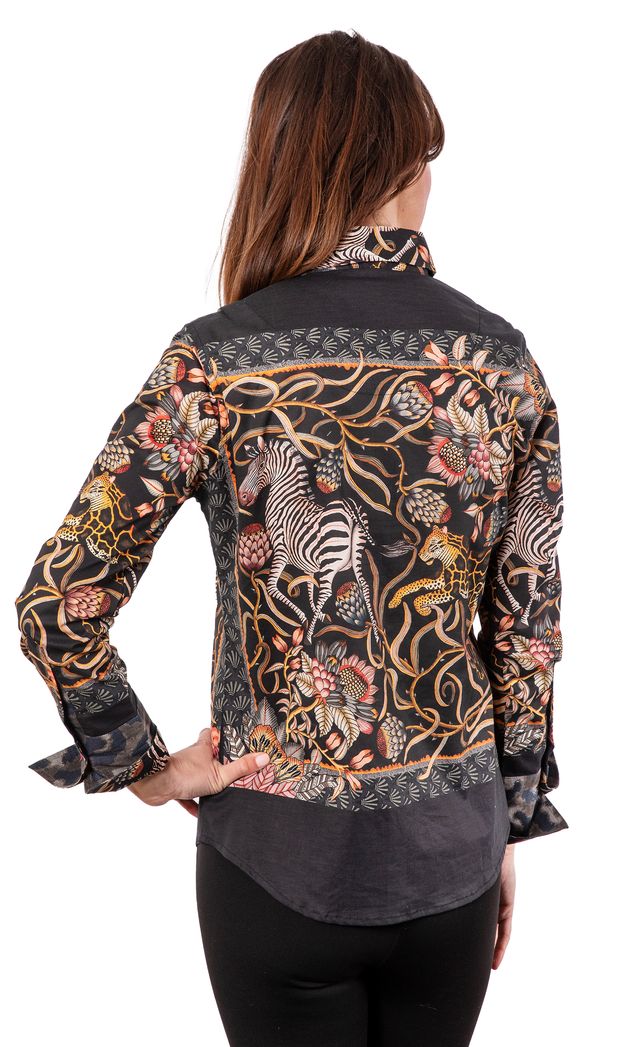 Rome Shirt Zebra Print