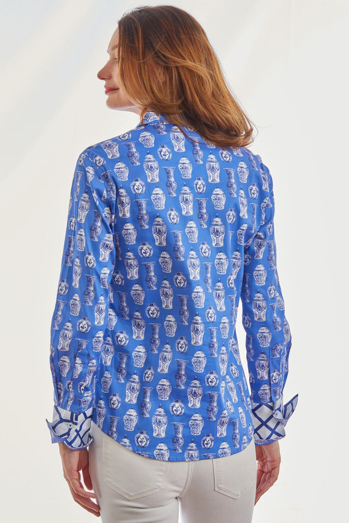 Rome Shirt Chinoiserie Pattern – Dizzy-Lizzie