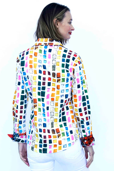 Rome Shirt, Jewel Print Multi Colored
