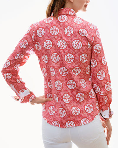 Rome Shirt Pink Medallion XS / 402-S429A