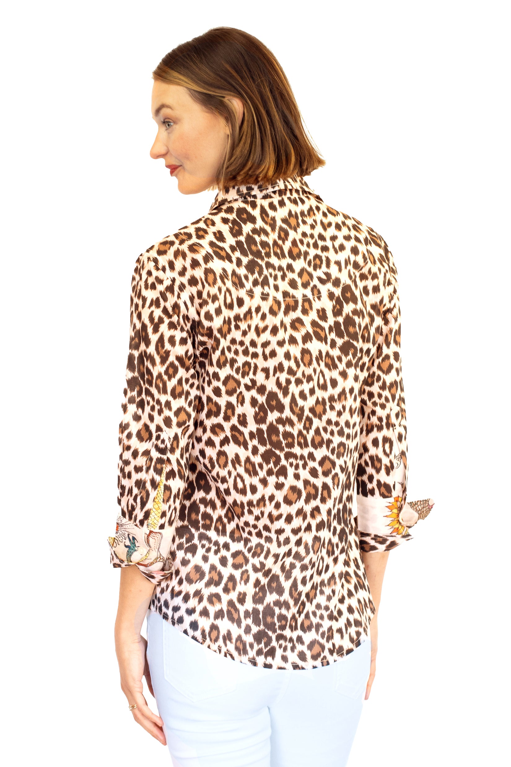 Rome Shirt with 3/4 Sleeve Cheetah Print – Dizzy-Lizzie