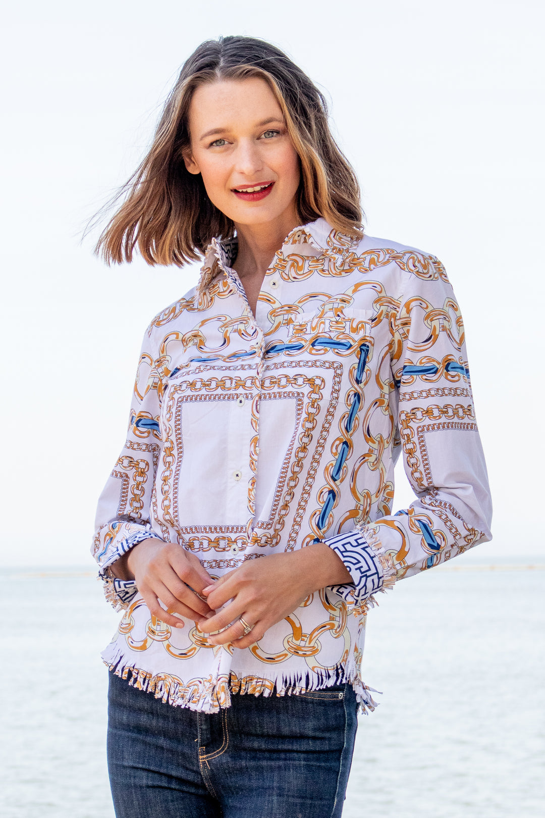 Cape Cod Shirt Blue Links – Dizzy-Lizzie
