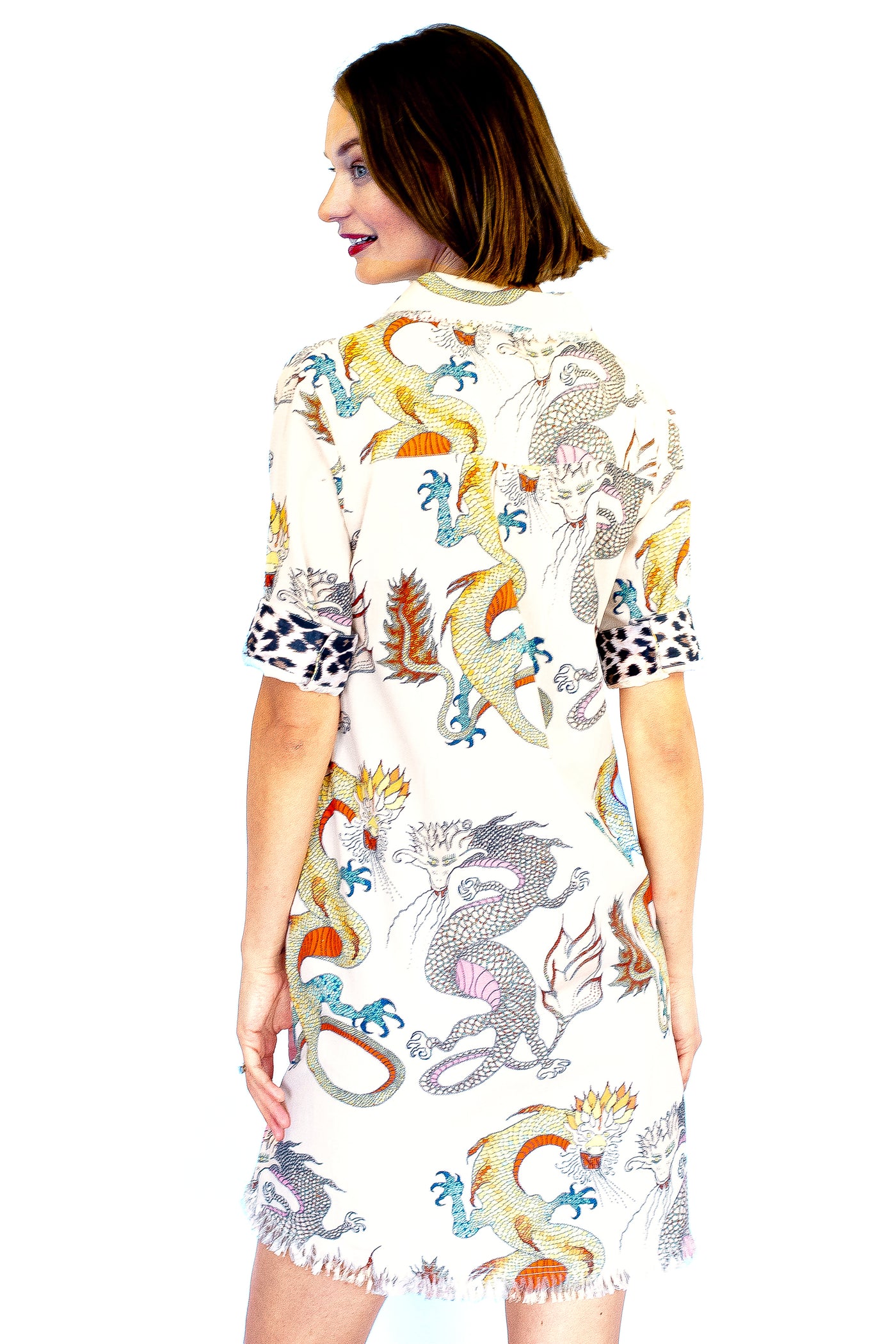 Chatham Dress Dragon Print